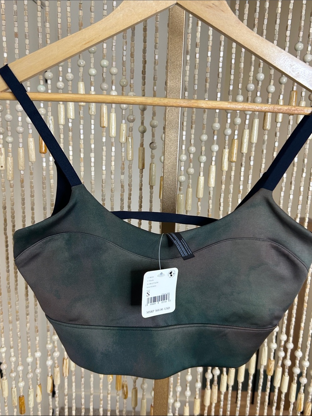 FP Movement by Free People Dark Green & Black Sports Bra